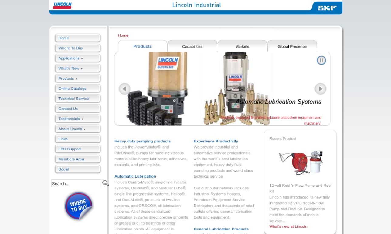 Lincoln Industrial Corporation Hose Reels