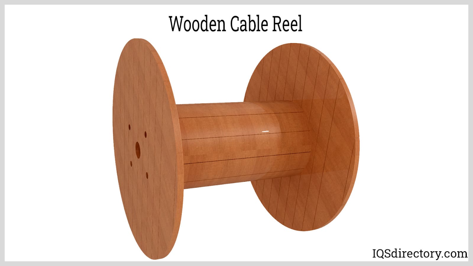 wooden cable reel